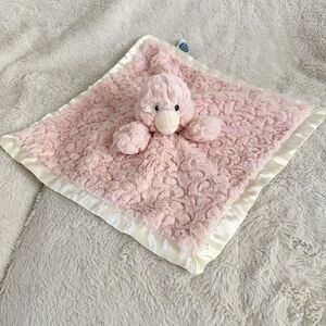 Mary Meyer Putty Chick Baby Lovey Pink Soft Yellow Satin Easter Infant Toy